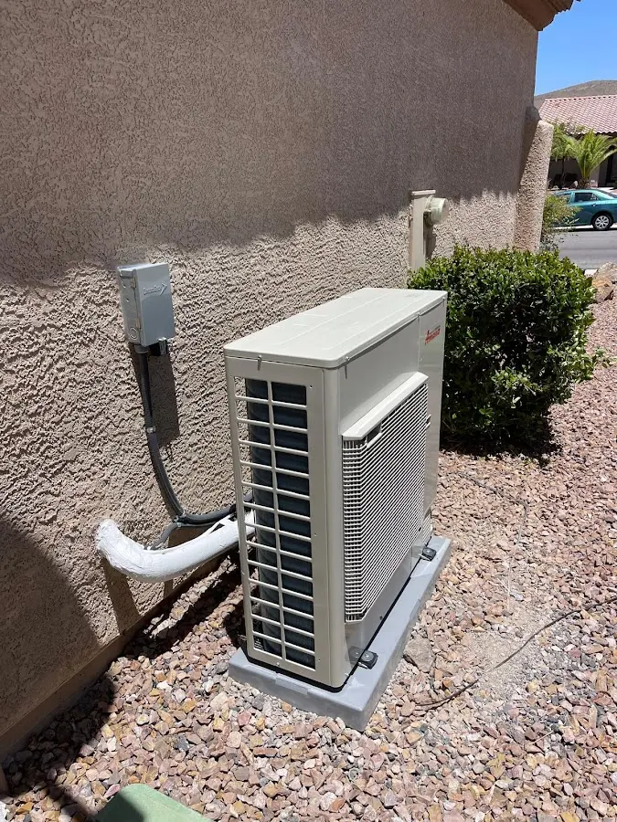 Residential air conditioning condenser unit in Southeast